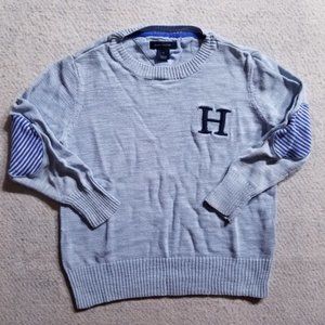 Tommy Hilfiger Blue Sweater with Elbow Patches
